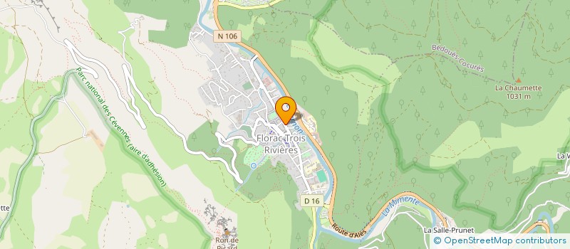 localisation de l'entreprise MONSIEUR PIERRE BLETTERIE  FLORAC TROIS RIVIERES