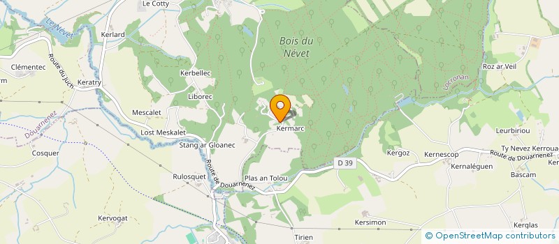 localisation de l'entreprise MONSIEUR PIERRE BOCCOU  KERLAZ