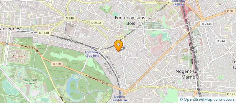 localisation de l'entreprise MONSIEUR PIERRE BODEAU à FONTENAY-SOUS-BOIS
