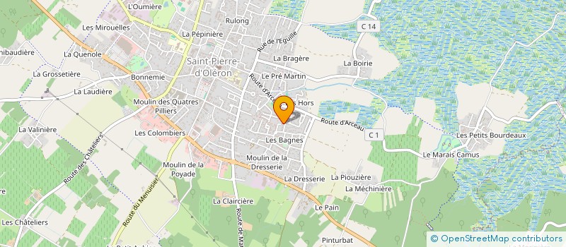 localisation de l'entreprise MONSIEUR PIERRE BODIN  SAINT-PIERRE-D'OLERON