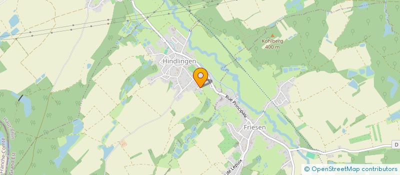 localisation de l'entreprise MONSIEUR PIERRE BOESINGER  HINDLINGEN