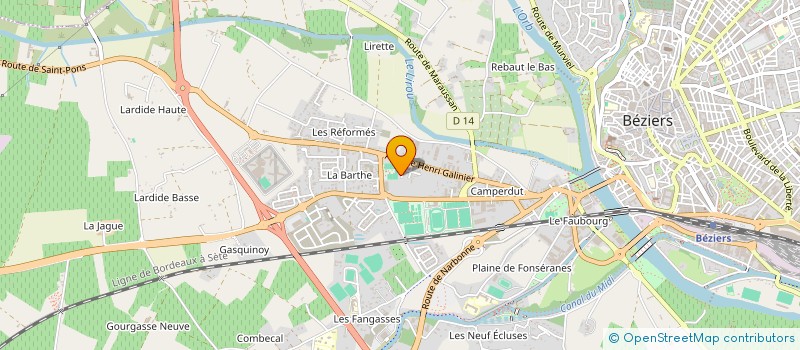 localisation de l'entreprise MONSIEUR PIERRE BOHER à BEZIERS