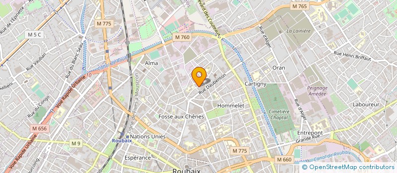 localisation de l'entreprise MONSIEUR PIERRE BOHM à ROUBAIX