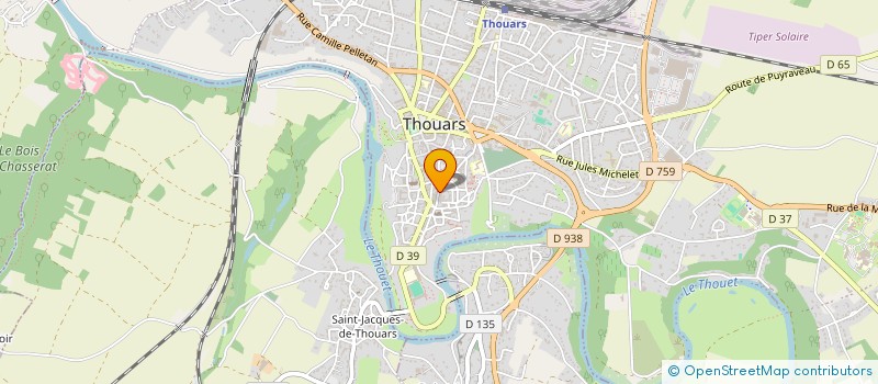 localisation de l'entreprise MONSIEUR PIERRE BOINOT  THOUARS