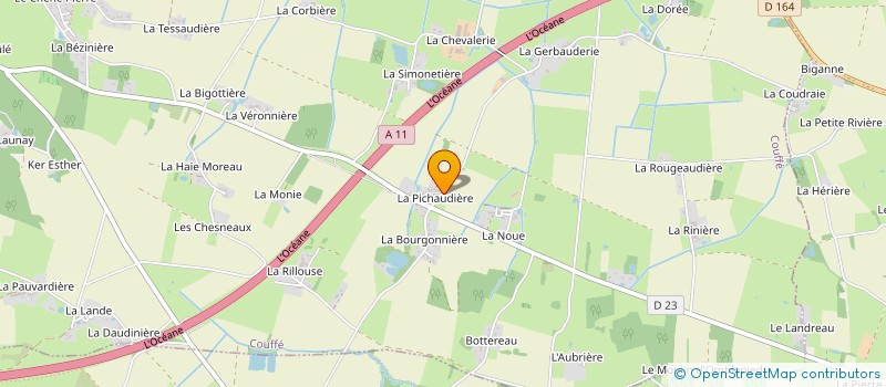 localisation de l'entreprise MONSIEUR PIERRE BOITEAULT à COUFFE