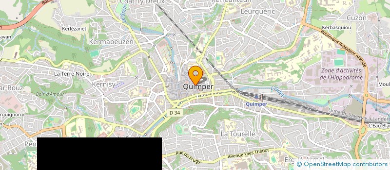 localisation de l'entreprise MONSIEUR PIERRE BOLLINI à QUIMPER