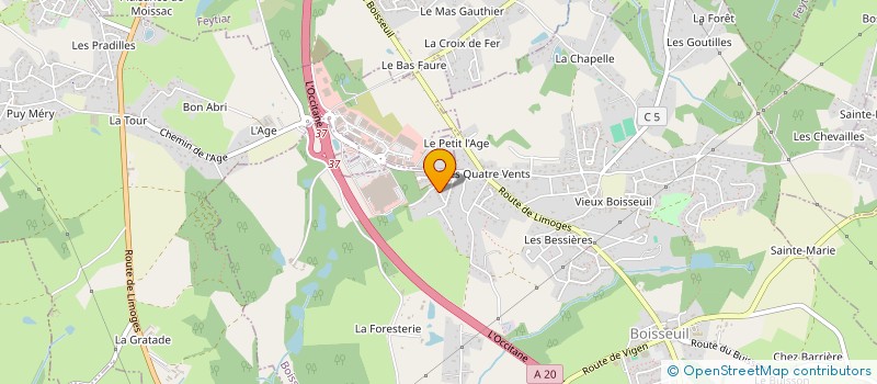 localisation de l'entreprise MONSIEUR PIERRE BOMPEIX à EYJEAUX