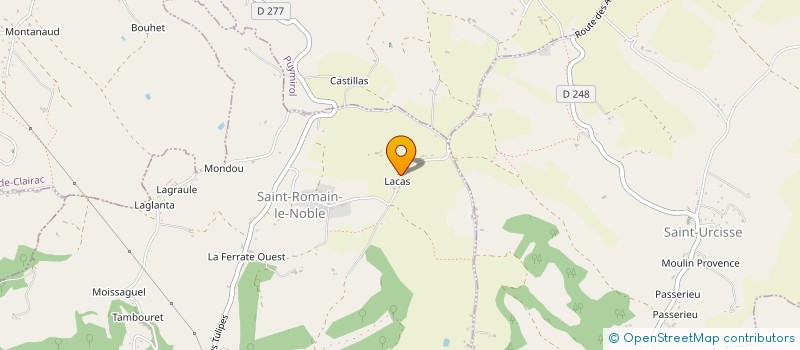 localisation de l'entreprise MONSIEUR PIERRE BONAMIE  SAINT-ROMAIN-LE-NOBLE