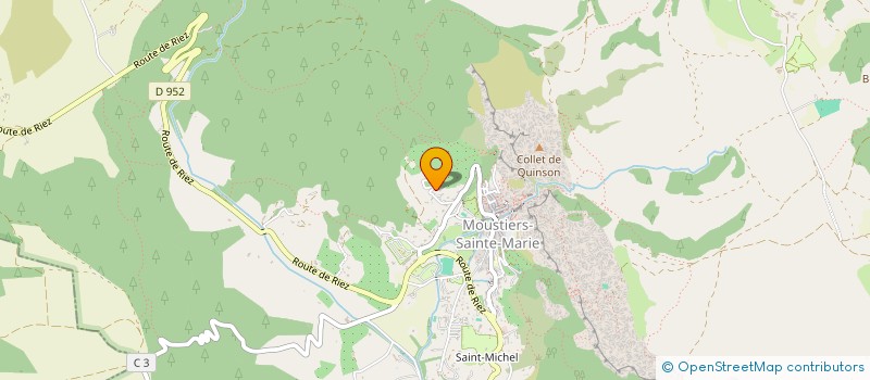 localisation de l'entreprise MONSIEUR PIERRE BONDIL  MOUSTIERS-SAINTE-MARIE