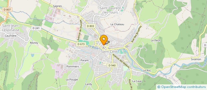 localisation de l'entreprise MONSIEUR PIERRE BONNAFOUS  SAINT-CERE