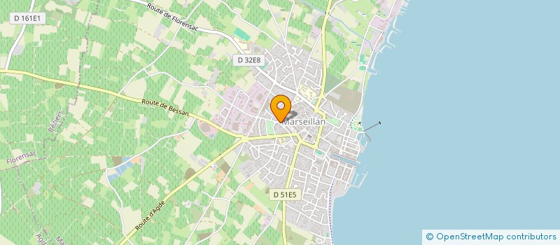 localisation de l'entreprise MONSIEUR PIERRE BONNAL à MARSEILLAN