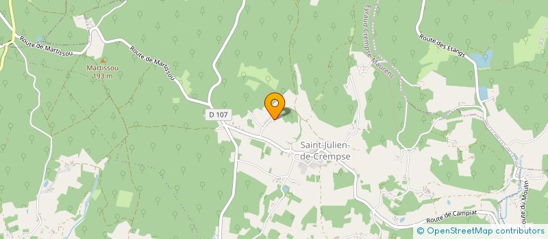 localisation de l'entreprise MONSIEUR PIERRE BONNAMY-REY  EYRAUD-CREMPSE-MAURENS