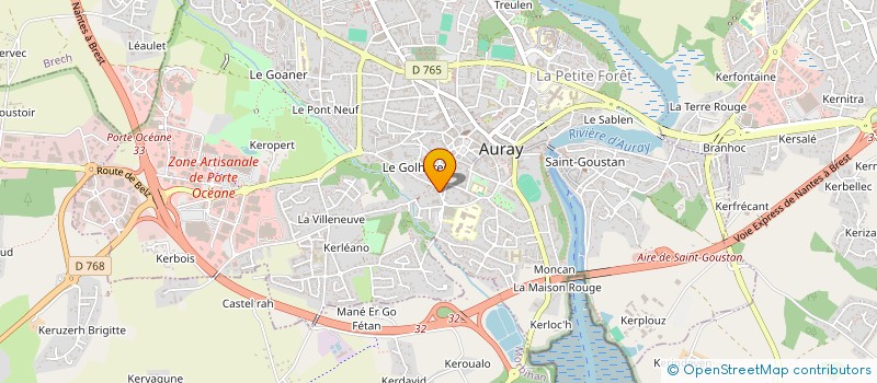 localisation de l'entreprise MONSIEUR PIERRE BONNEC à AURAY