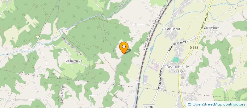 localisation de l'entreprise MONSIEUR PIERRE BONNEFOND  BEAUVOIR-DE-MARC