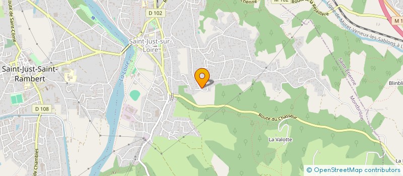 localisation de l'entreprise MONSIEUR PIERRE BONNEFOY  SAINT-JUST-SAINT-RAMBERT