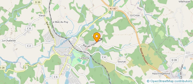 localisation de l'entreprise MONSIEUR PIERRE BONNELYE à NIEUL