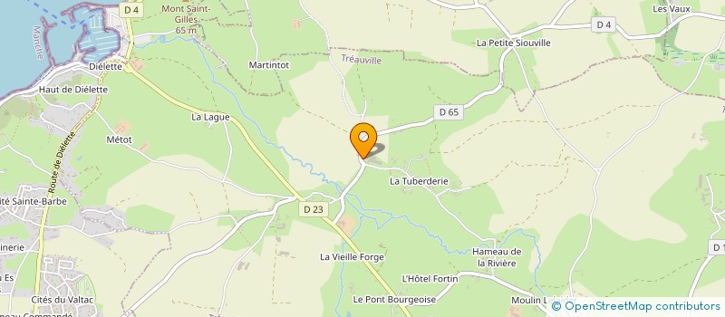 localisation de l'entreprise MONSIEUR PIERRE BONNEMAINS  TREAUVILLE