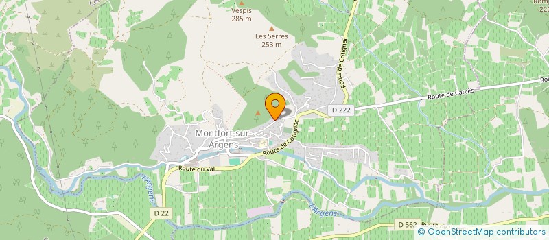 localisation de l'entreprise MONSIEUR PIERRE BONNET  MONTFORT-SUR-ARGENS