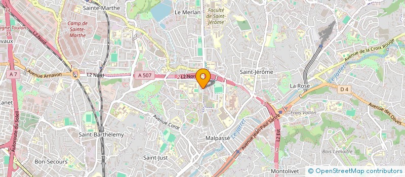 localisation de l'entreprise MONSIEUR PIERRE BONNET  MARSEILLE
