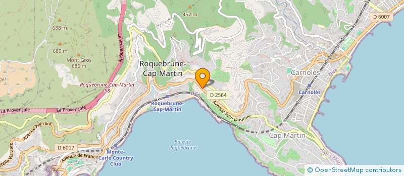 localisation de l'entreprise MONSIEUR PIERRE BONNET à ROQUEBRUNE-CAP-MARTIN