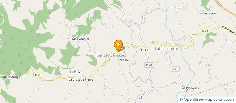 localisation de l'entreprise MONSIEUR PIERRE BONNET à SANSAC-VEINAZES