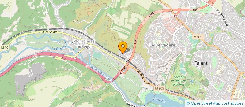 localisation de l'entreprise MONSIEUR PIERRE BONNEVIE  PLOMBIERES-LES-DIJON