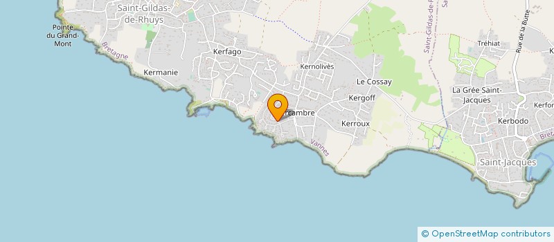 localisation de l'entreprise MONSIEUR PIERRE BONNEVIOT  SAINT-GILDAS-DE-RHUYS