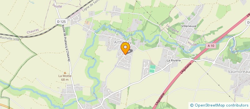 localisation de l'entreprise MONSIEUR PIERRE BONNIN  VOUILLE