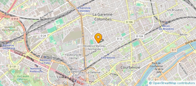 localisation de l'entreprise MONSIEUR PIERRE BORDENAVE GASSEDAT à COURBEVOIE