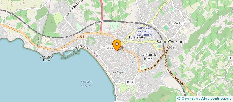 localisation de l'entreprise MONSIEUR PIERRE BORNARD à SAINT-CYR-SUR-MER