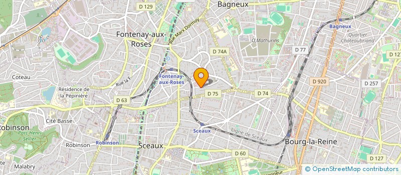 localisation de l'entreprise MONSIEUR PIERRE BOSANO à FONTENAY-AUX-ROSES