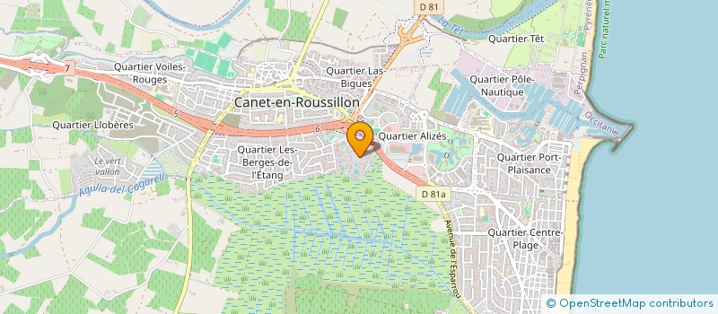 localisation de l'entreprise MONSIEUR PIERRE BOSC  CANET EN ROUSSILLON