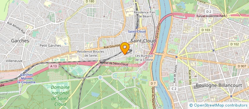 localisation de l'entreprise MONSIEUR PIERRE BOSCHE à SAINT-CLOUD