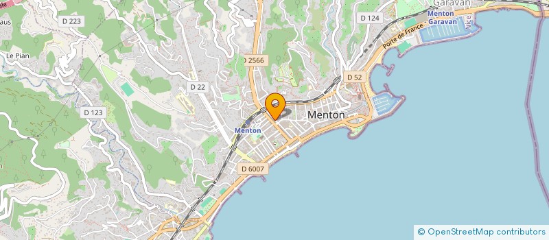 localisation de l'entreprise MONSIEUR PIERRE BOSIO à MENTON