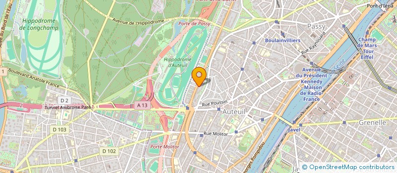 localisation de l'entreprise MONSIEUR PIERRE BOSSON  PARIS