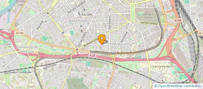 localisation de l'entreprise MONSIEUR PIERRE BOUA à LILLE