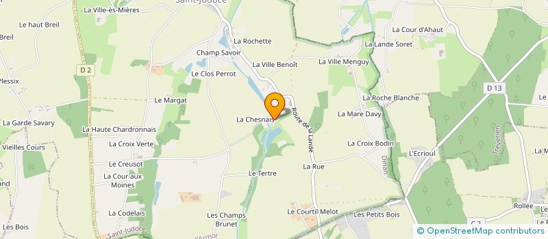 localisation de l'entreprise MONSIEUR PIERRE BOUAN DU CHEF DU BOS  SAINT-JUDOCE