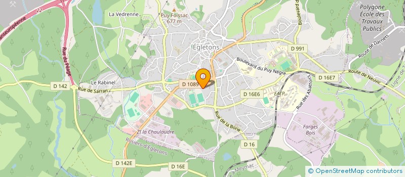 localisation de l'entreprise MONSIEUR PIERRE BOUCARD à EGLETONS