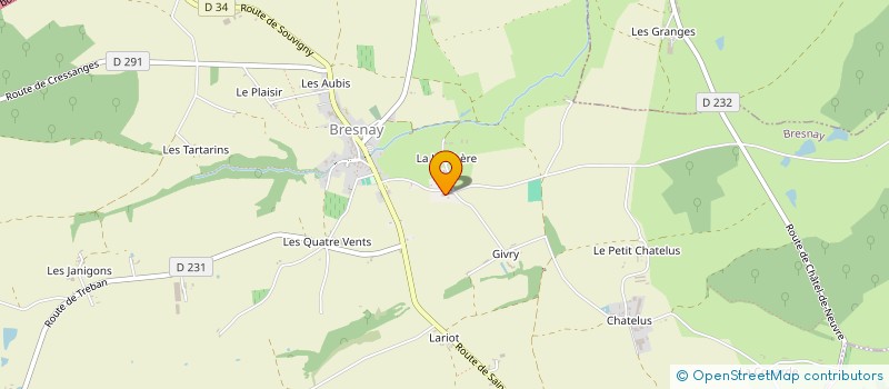 localisation de l'entreprise MONSIEUR PIERRE BOUCHANT  SOUVIGNY