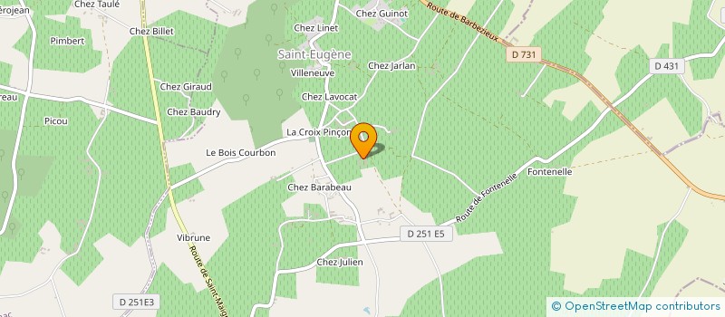 localisation de l'entreprise MONSIEUR PIERRE BOUCHE  SAINT-EUGENE