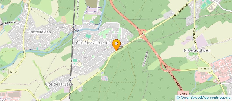 localisation de l'entreprise MONSIEUR PIERRE BOUCK  WITTELSHEIM