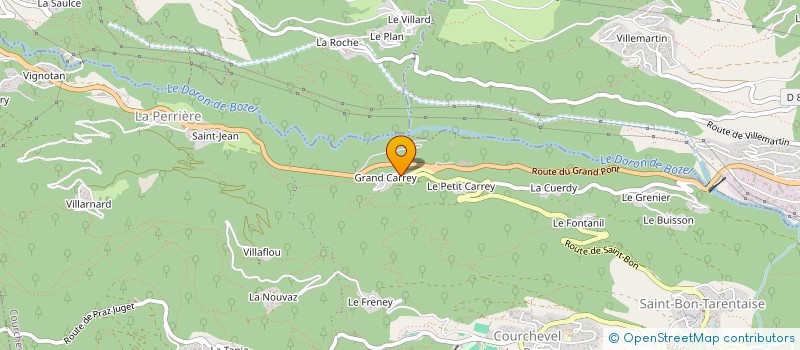 localisation de l'entreprise MONSIEUR PIERRE BOUDERLIQUE à COURCHEVEL