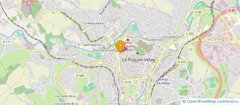 localisation de l'entreprise MONSIEUR PIERRE BOUDIGNON  LE PUY-EN-VELAY