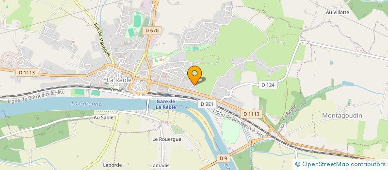 localisation de l'entreprise MONSIEUR PIERRE BOUDOT  LA REOLE