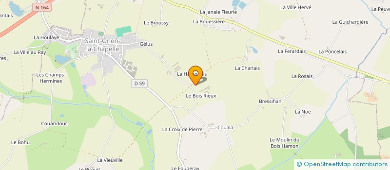 localisation de l'entreprise MONSIEUR PIERRE BOUDREUIL  SAINT-ONEN-LA-CHAPELLE