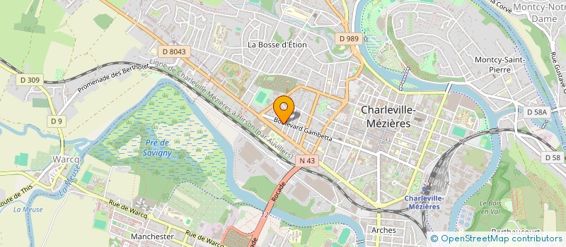 localisation de l'entreprise MONSIEUR PIERRE BOUDRY  CHARLEVILLE-MEZIERES