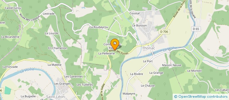 localisation de l'entreprise MONSIEUR PIERRE BOUDY  THONAC