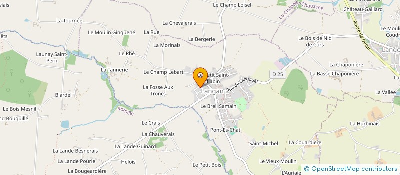 localisation de l'entreprise MONSIEUR PIERRE BOUGEARD  LANGAN