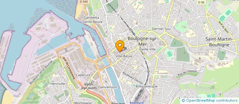 localisation de l'entreprise MONSIEUR PIERRE BOULANGER  BOULOGNE-SUR-MER