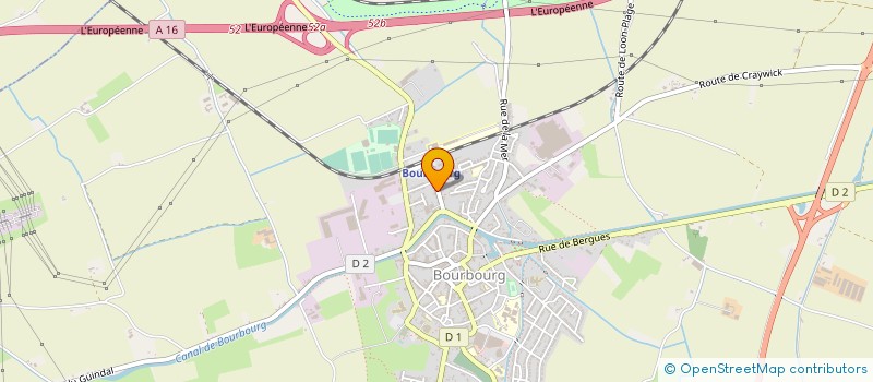 localisation de l'entreprise MONSIEUR PIERRE BOULANGER  BOURBOURG